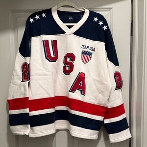 Men's USA Olympic Hockey Jersey Sweatshirt